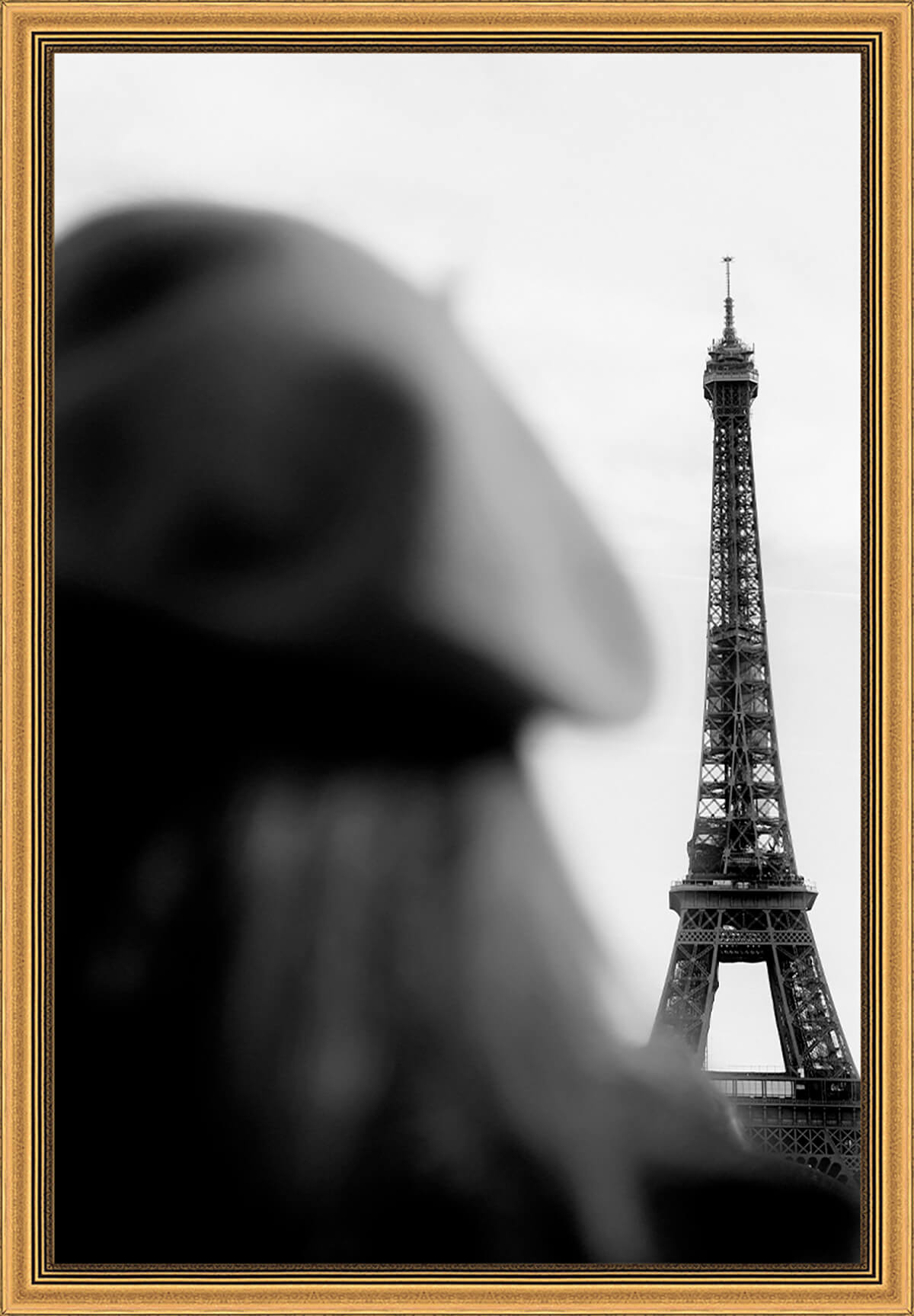 Eiffel tower, tirage encadré sur aluminium 60x90 cm